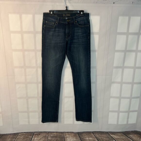 DL 1961 Dark Blue  DL PRO 360° Comfort Russell Slim Straight Jean Ford 30 x 33 - Picture 3 of 12